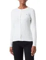 Stretch Cotton Cable Cardigan