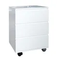 riess-ambiente Rollcontainer BIG DEAL - 45cm weiß Hochglanz 3 Schubladen modern
