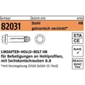 Lindapter Hohlraumdübel R 82031 m.6-kantschraube HB 10-3 ( 90/60) 8.8 galvanisch verzinkt (1 Stk.) (820310100100003)