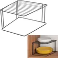 METALTEX 361301000 Boxe Lava Eckschrankeinsatz 1-Etg. 25 x 25 x 15 cm TouchTherm®, matt schwarz