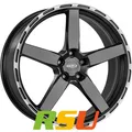 4x Dotz MarinaBay gunmetal/polished lip 8.5x18" ET35 LK5 112 ML 70.1 Alufelge...