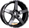 4 Alufelgen DOTZ MARINABAY DARK - Gunmetal Poliertes Horn 8,5x18 ET35 5x112