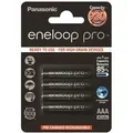 Akkus Panasonic Eneloop Pro Micro AAA, HR03, LR03, BK-4HCDE/4BE, 1,2 Volt, Ni-Mh, 950 mAh, 4 Stück