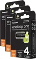 Panasonic Eneloop Pro, Wiederaufladbarer Akku, Nickel-Metallhydrid (NiMH), 4 Stück(e), 930 mAh, Schwarz, Sichtverpackung