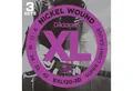 Daddario Saiten, (E-Git.Saiten EXL120-3D 09-42 Nickel Wound 3er Set), E-Git.Saiten EXL120-3D 09-42 Nickel Wound 3er Set - E-Gitarrensaiten
