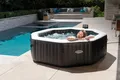 Intex Whirlpool PureSPA "Jet + Bubble Deluxe" octagon, onyx black, aufblasbares Aufstellbecken, (Set), 8-tlg., mit Salzwassersystem, in verschiedenen Größen