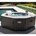 Intex Whirlpool "Pure Spa Kombi Octagon Bubble Jet" mit integriertem Salzwassersystem, Ø 201 x 71 cm