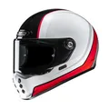 HJC V10 Hodu MC-1 Retro Motorrad Helm rot 57/58-M Klassischer Scrambler Helmet