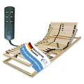 Coemo 7-Zonen Lattenrost Ergo KF mit Motor Kopf- und Fußteil elektrisch verstellbar, 28 Federleisten, individuelle Härtegradeinstellung, mit Notstromabsenkung, Bausatz, 70 x 200 cm