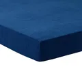 TRAUMSCHLAF Frottee Massageliegenbezug • Spannbezug für Therapieliegen & Massagetische aus Baumwolle • Waschbar bei 60 °C • Weich, Strapazierfähig & Pflegeleicht ca. 80x190 cm, blau