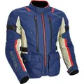 Acerbis X-Travel 2.0, Textiljacke Unisex - Blau/Beige/Rot - XL