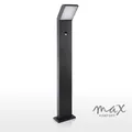 LED Außenstandleuchte mit Bewegungsmelder: Schwarz, Aluminium, 10W, 1504-800-BK-BM