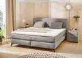 Jockenhöfer Gruppe Boxspringbett Kira in den Breiten 160x200 & 180x200cm, inkl. LED-Bel., USB-Ladeports, 7-Zonen-Matr., Topper, div. Härtegrade