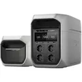 EF EcoFlow DELTA 3 Max Plus mit Zusatzbatterie, 4 096 Wh LFP-Batterie, 3 000 W AC-Ausgang, Plug & Play, erweiterbare Notstromversorgung für Camping