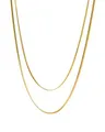 Purelei Two Layers Kette Damen (Gold) – Halskette Damen aus langlebigem Edelstahl – Wasserfeste Kette mit Anhänger – 40-45 cm Länge verstellbar – Halskette für deinen individuellen Look