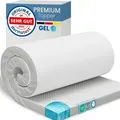 ELONEO Gel Topper 180x200cm, Matratzentopper aus 5 cm hohem Gel-Memory- Schaum, atmungsaktiver 3D-Netz Bezug, Bequeme Matratzenauflage für das Bett