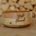 Hundenapf aus Holz - Nobby Best Friend [800 oder 1500ml] Holznapf aus Mangoholz (Größe: M)