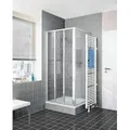 Kermi NOVA 2000 Gleittür 3-teilig mit Festfeld N2 ST3 1750 BV: 870-900 Silber Mattglanz Kerolan Fontana.