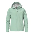 Schöffel Damen Jacket Style Bohorok WMS, wasserdichte, atmungsaktive Outdoor Jacke, elegante Funktionsjacke mit Kapuze und Stufensaum, botanical sky, 42