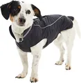 Kruuse Buster Softshell Jacke für Hunde, Wasser- und Winddicht, Schwarz, Medium/Large, Ärmellos, Hund-Regenmantel