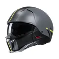 Motorrad HJC I20 Batol Jethelm (graumatt/schwarz/grün) Gr: M (57)
