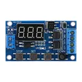DEWIN Zeitrelais 230v,Intervall 12v Steuerungsschalter, Intervallschalter Relaismodul DC 5 V - 36 V Auslös Schaltuhr, Relais Modul EIN/Ausgeschalten mit LED-Anzeige