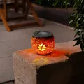 esotec Solarleuchte für außen BRILLANT Mosaik Bruchglas Tischleuchte IP44 102066