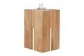 Licht-Erlebnisse Couchtisch ROLIA, Beistelltisch Holz Wildeiche 28,5 x 45 x 28,5 cm Hocker Ablage