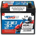 BIG U1 Garden Power Rasentraktor-Batterie 12V 30Ah 310A Starterbatterie für Aufsitzmäher wartungsfrei