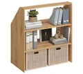 Bellamio Regal Aland Dachschrägenregal 45 Grad-Winkel, Eiche, 90 cm breit, verfügbar mit & ohne Türen