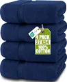 Utopia Towels - 4er-Pack Badetücher Set Premium 100% ringgesponnene Baumwolle 69 x 137 cm Handtücher, sehr saugfähig, weiches Gefühl Duschtücher (Marineblau)