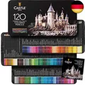 Castle Art Supplies 120 Buntstifte Set | Hochwertige Farbminen mit weichem Kern