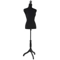 Damenbüste Schneiderpuppe Büste Torso Angezogen Mannequin Schwarz