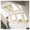 VELUX Dachfenster Lichtlösung PANORAMA Kunststoff THERMO weiß 3x2 Fenster