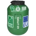 Weithalsfass Futtertonne Fasssilage Regen Fass Gepäcktonne 65 L mit Deckel grün