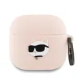 CG Mobile Karl Lagerfeld Silicone Choupette Head 3D Fall für AirPods 4 (Rosa)