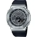 Chronograph CASIO G-SHOCK, schwarz (schwarz, silberfarben), Armbanduhren, Herren, Quarzuhr Armbanduhr,Herren,digital,bis 20bar wasserd.,Edelstahlarmband