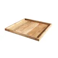 Massives Tablett MAKASSAR 50cm Mangoholz Servierbrett Serviertablett Frühstückstablett rauer Look