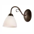Rustikale Wandleuchte Glas Metall elegantes Design E27 Wandlampe Wohnzimmer