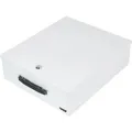HMF 142-07 Dokumentenkassette XL für Ordner DIN A4 B4 39 x 32 x 12 cm Lichtgrau