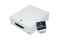 HMF Geldkassette Abschließbare XL Dokumentenkassette für Ordner DIN A4/B4, Dokumentenbox 39,5 x 32,5 x 12 cm, Lichtgrau