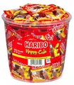 Haribo Happy Cola Mini-Beutel, Runddose, 400 Stück (4 x 980g)