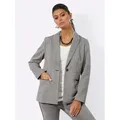 creation L Blusenblazer Blazer Langarm . beige|schwarz 36