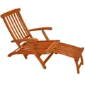 Gartenliege aus Holz klappbar Deckchair Sonnenliege Relaxliege Gartenstuhl Möbel