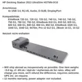 HP 2013 Ultra Slim Dockingstation - HSTNN-IX10, D9Y32AA für Elitebook 820, 840