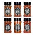 Ankerkraut BBQ Rub Set mit 6 Streuern - das perfekte Set für den Viel-Griller, Grill-Gewürze mit Geschmack & Aroma