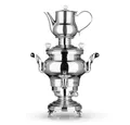 BEEM Samowar Odessa 3l 1800W Edelstahl mit Dispenser, 1800 W, Hotel, Gastronomie, Home, mit 3 l Wasserbehälter und 1 l Teekanne