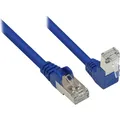 Varia Patchkabel, Cat. 6, S/FTP, PiMF, einseitig 90° nach unten gewinkelt, blau, 7,5 m (S/FTP, CAT6, 7.50 m) (806W-075B)