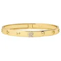 MICHAEL KORS Armreif PREMIUM, MKC1548AN710, mit Zirkonia (synth) gelb|goldfarben