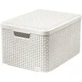 Curver Korb mit Deckel Rattan Style L creme